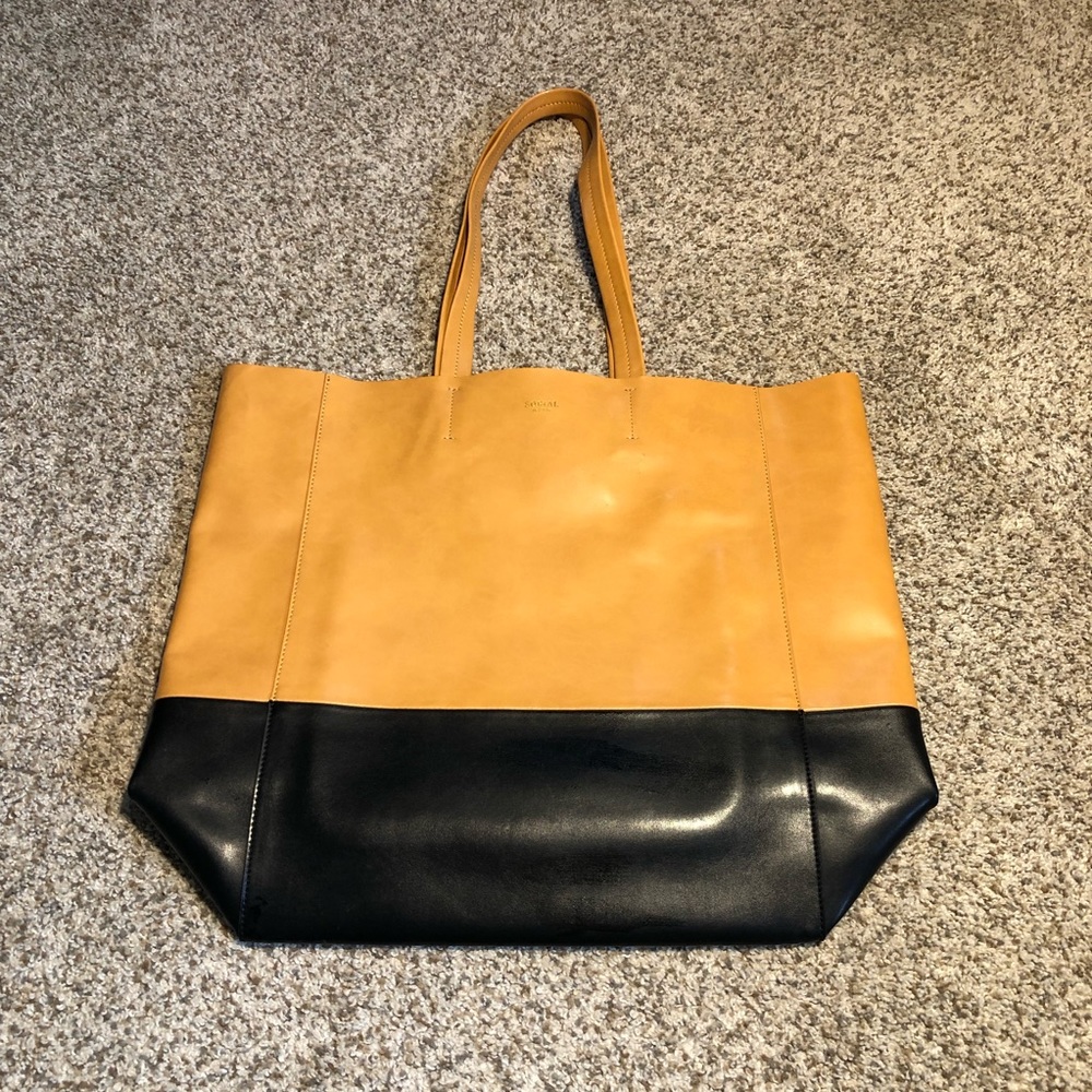 Sorial Colorblock Park Avenue Vegan Tote Bag